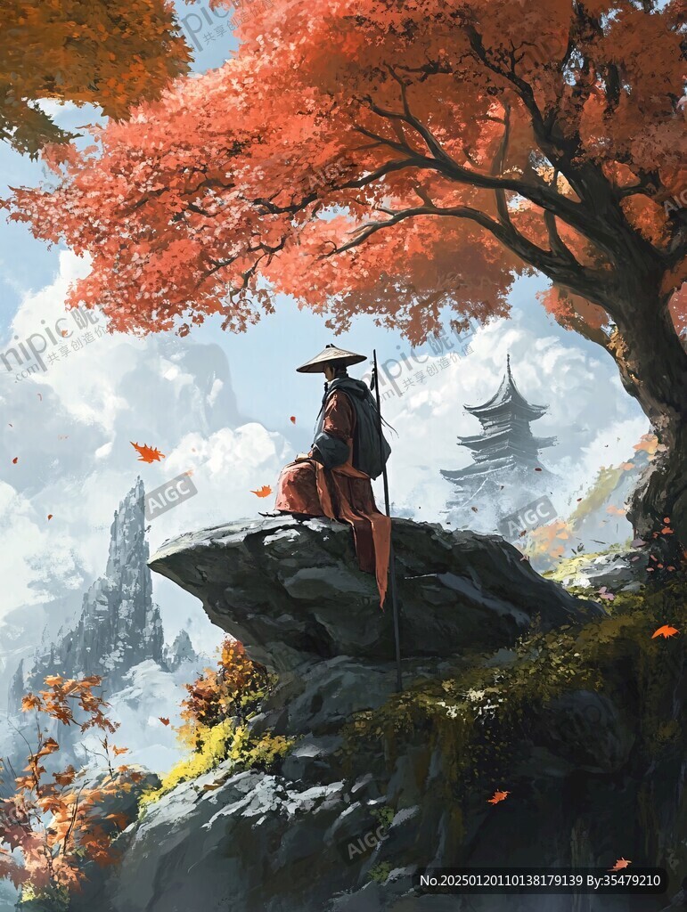 人物大场景插画