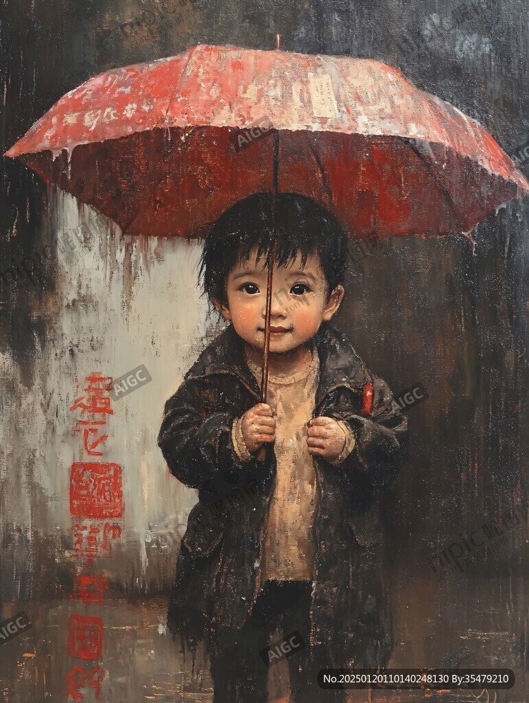小朋友油画