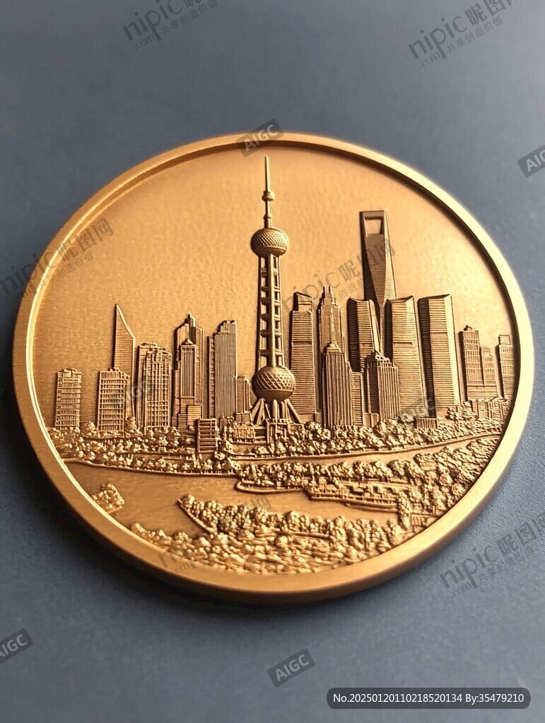 金币浮雕图