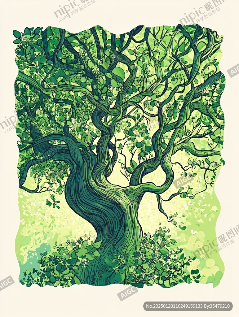 树系列插画