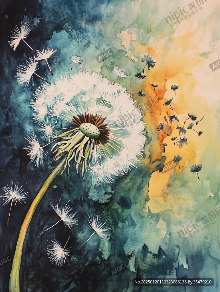 梦幻花装饰画