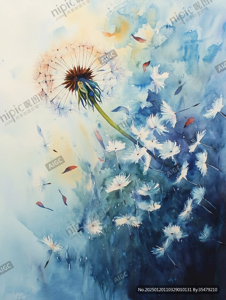 雏菊板绘插画