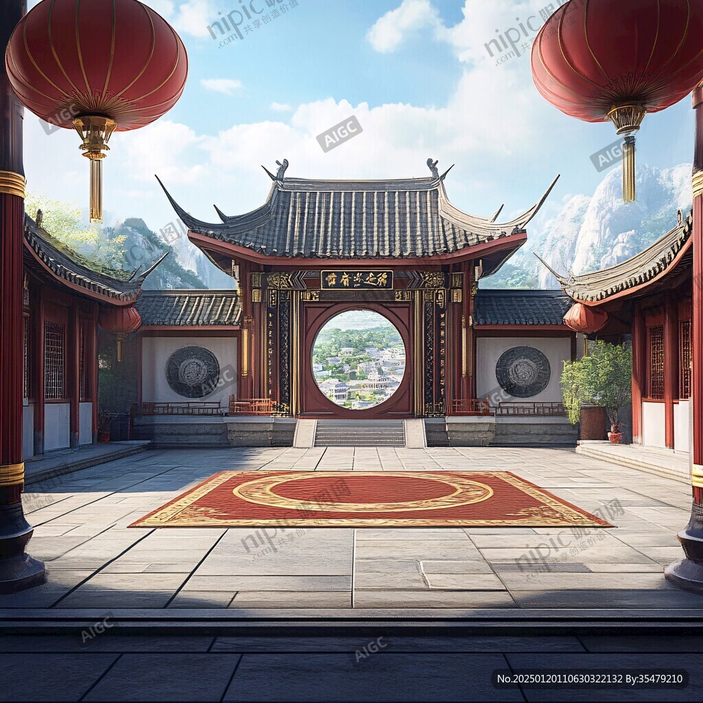 门场景效果