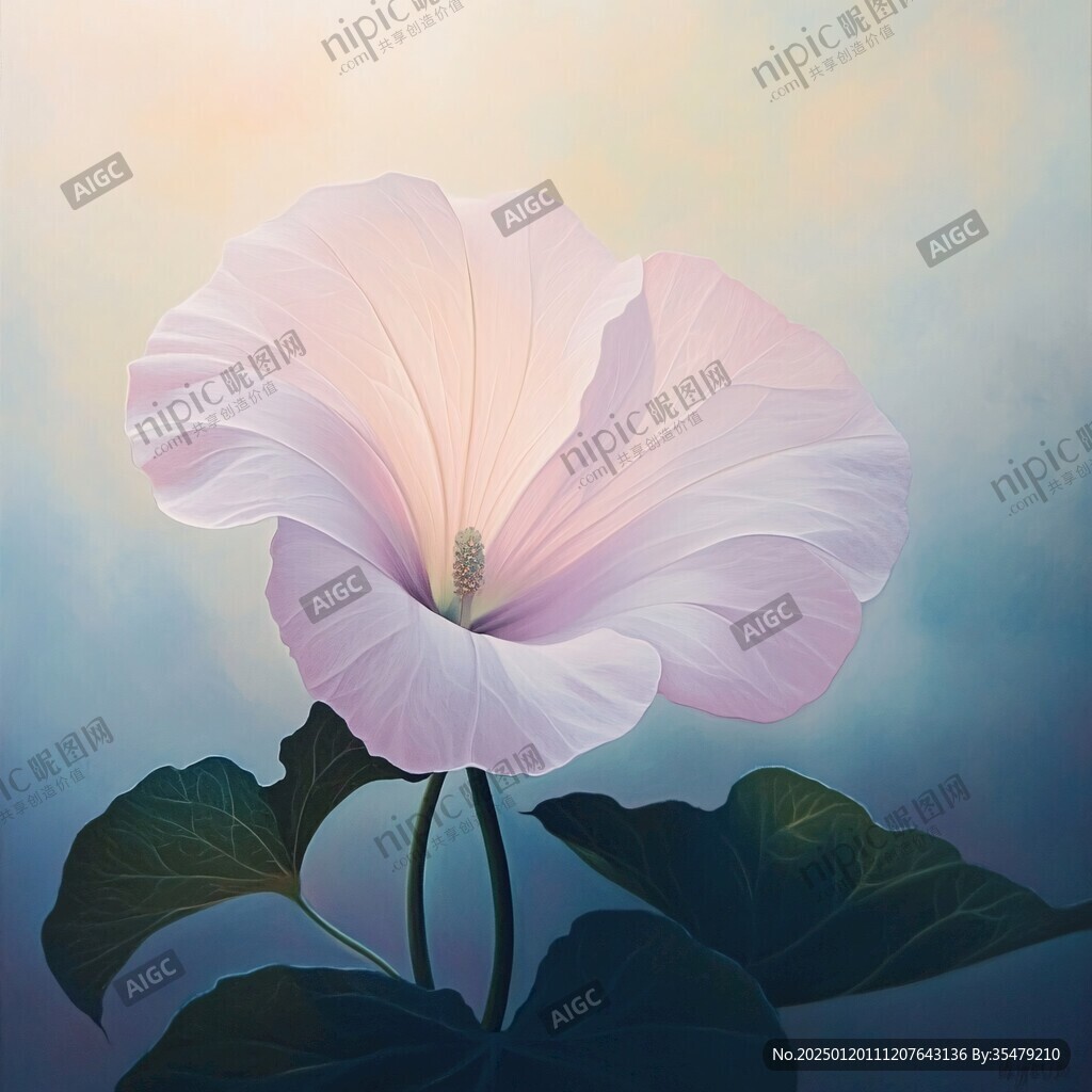 渐变风花朵
