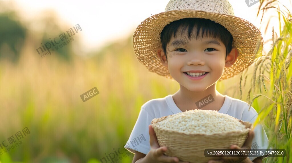 稻谷丰收姐弟情深