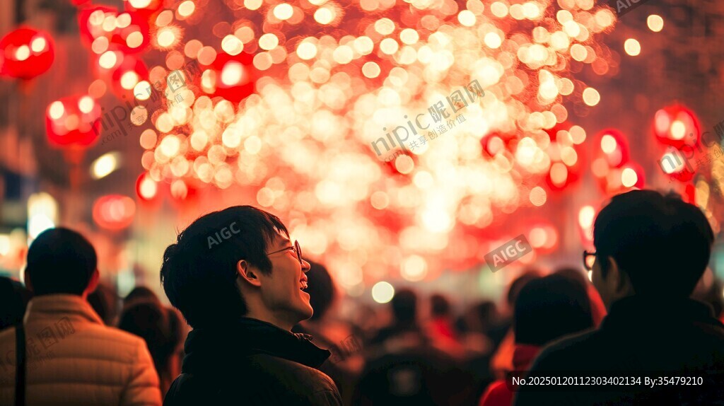 元宵夜的人群