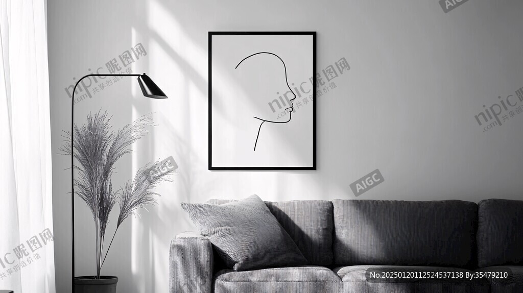 北欧治愈光影装饰画