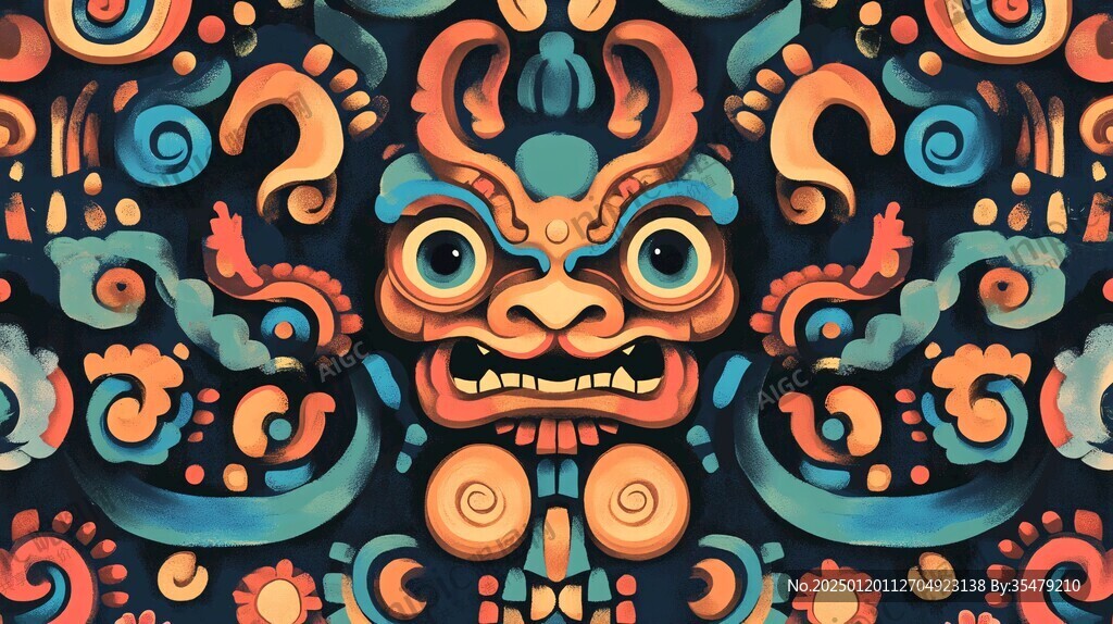 醒狮包装插画