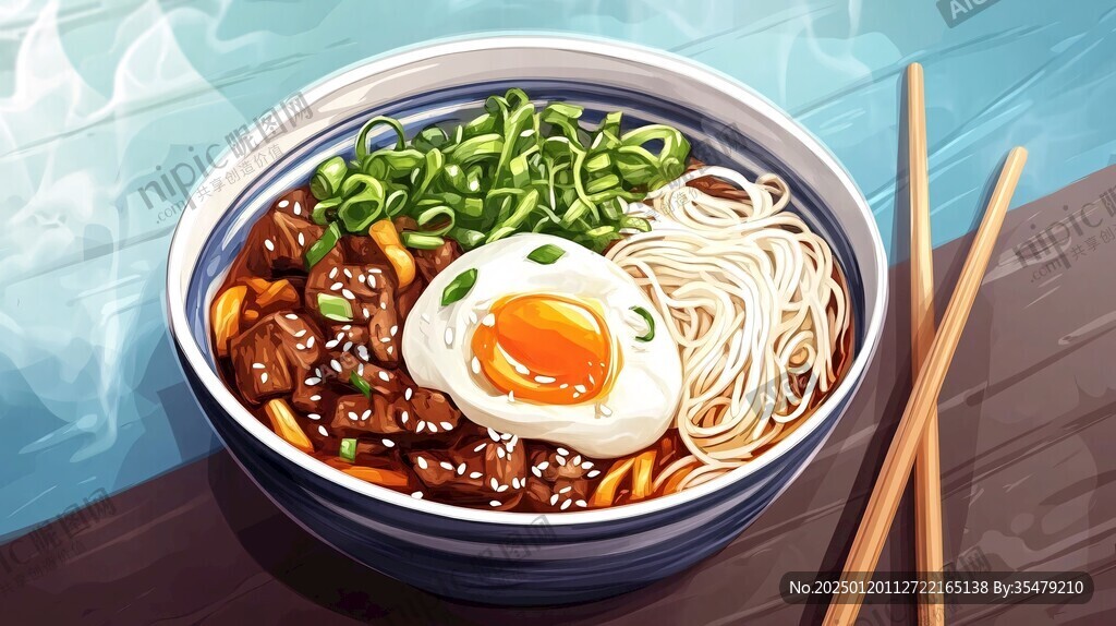 卤面插画