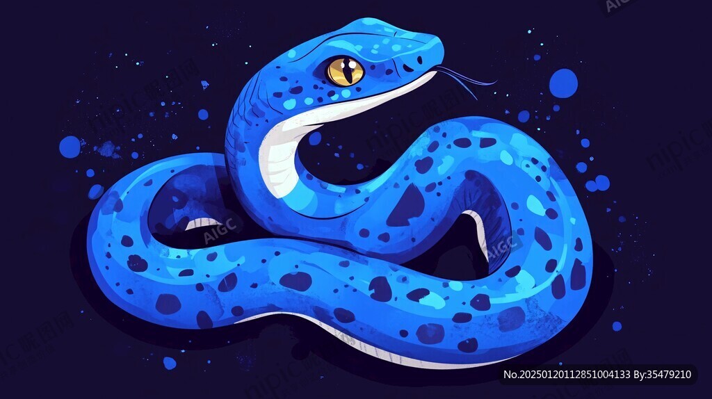 蛇类插画
