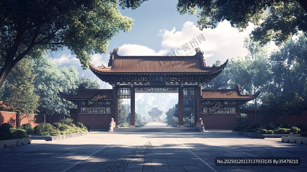 天一阁插画