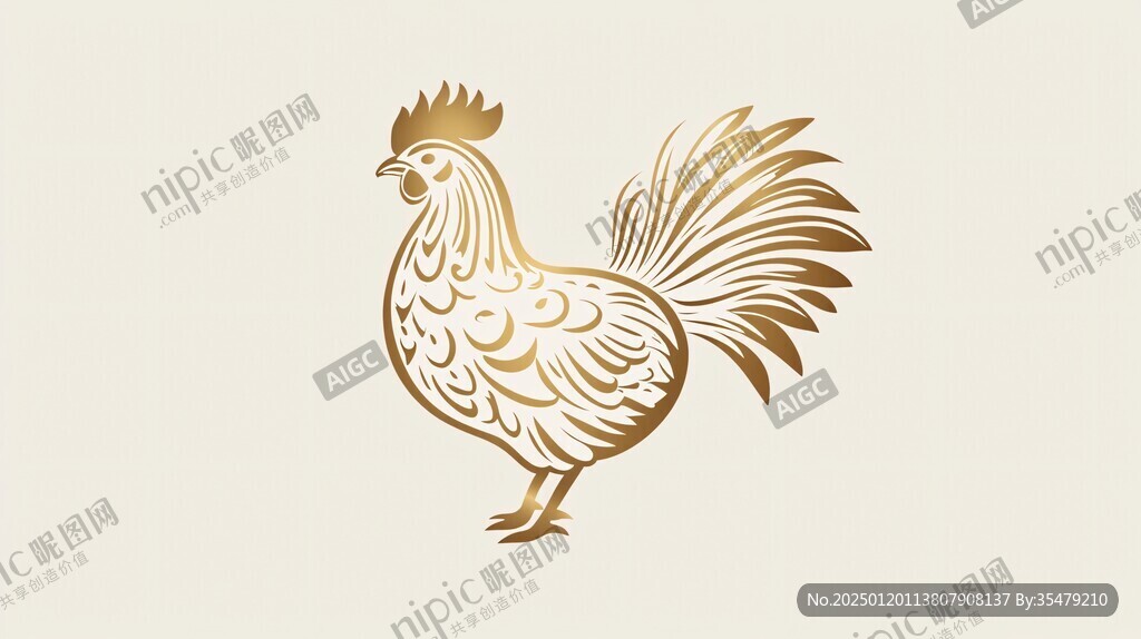 鸡插画设计