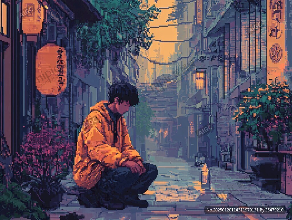 磁器口插画