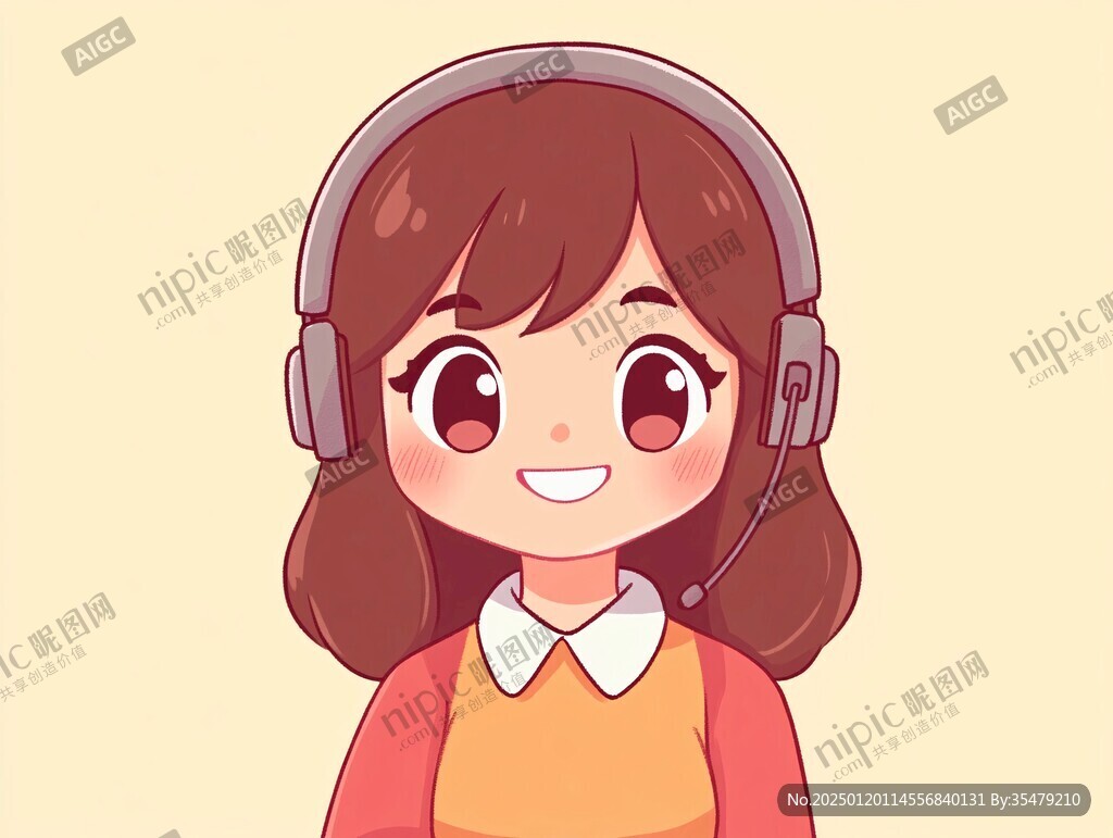 卡通客服形象