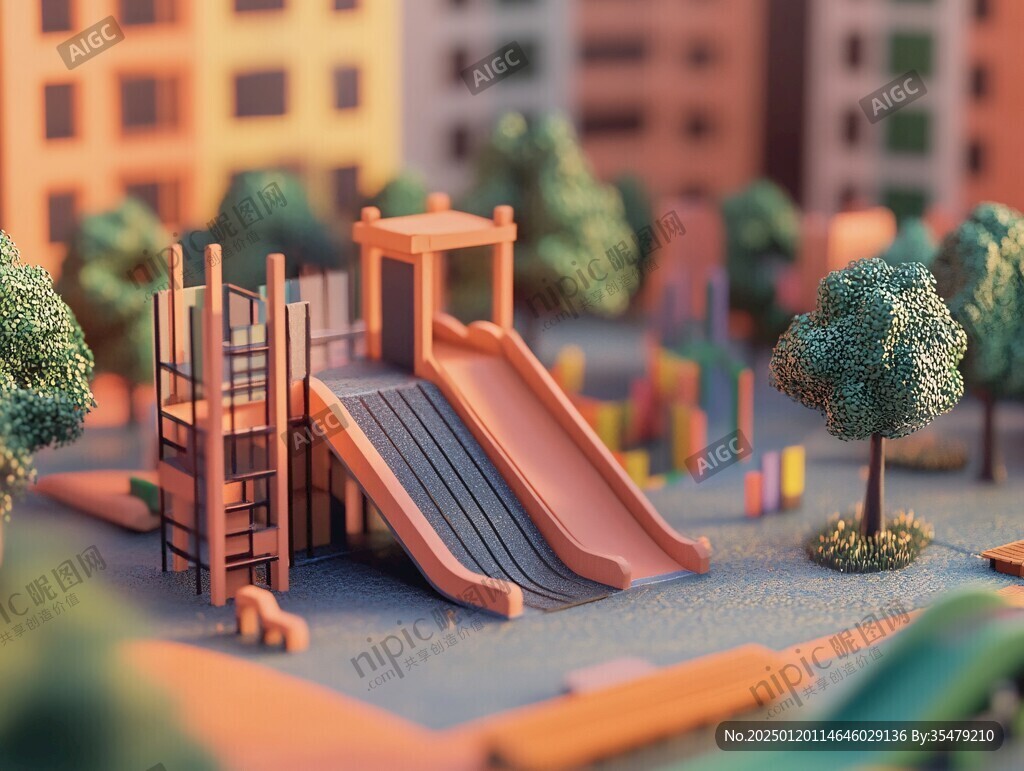 滑梯模型