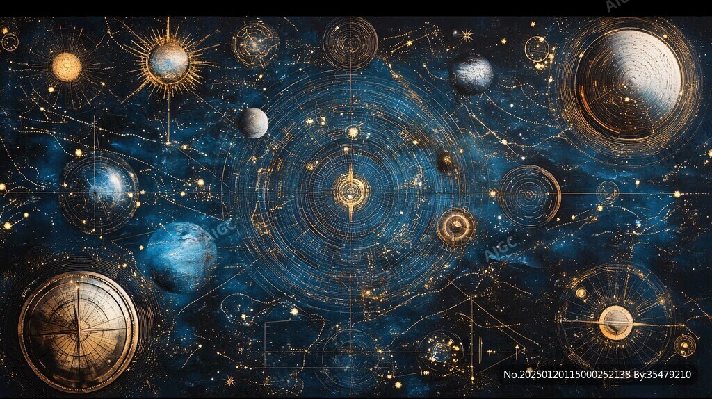 酷炫星座图案