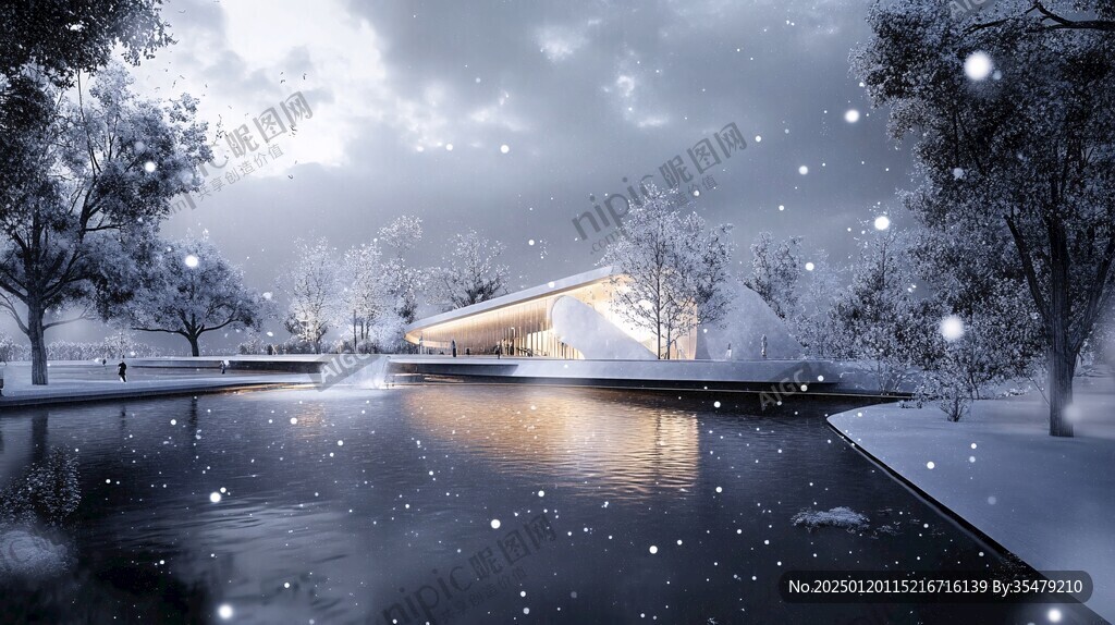 雪景效果图