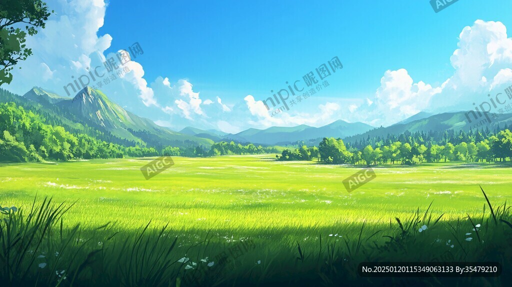 草地原画