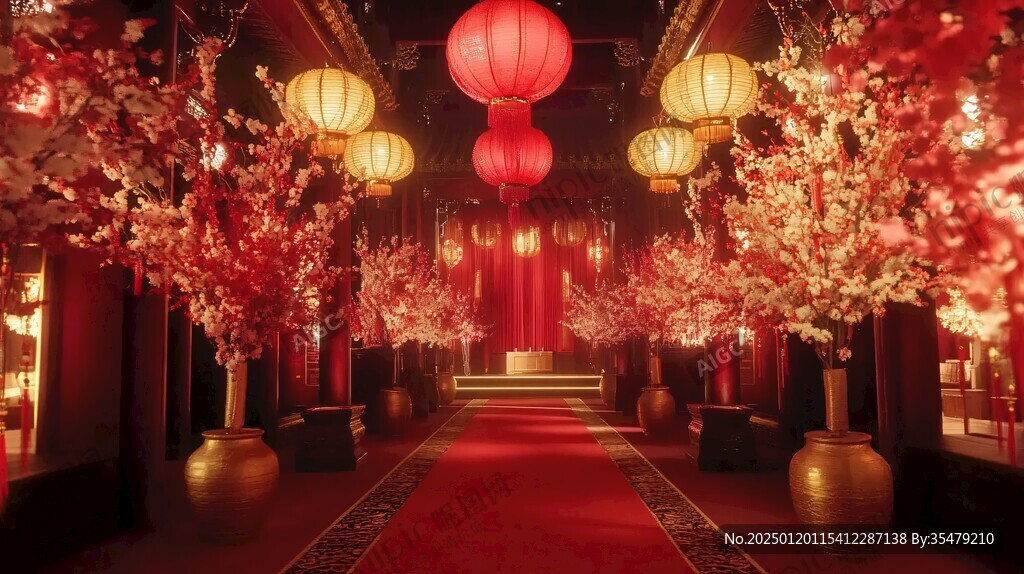 宫廷婚庆背景