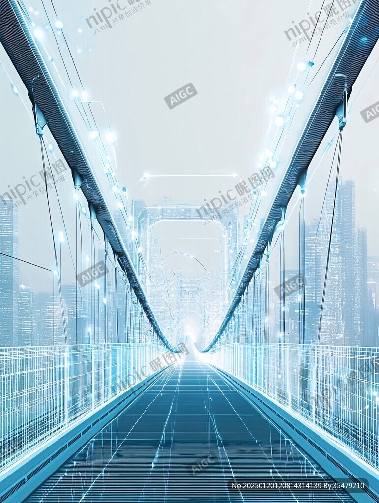 抽象科技道路