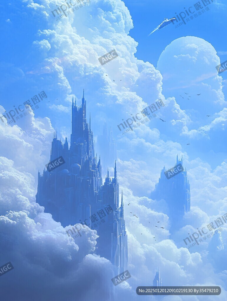梦幻城堡插画