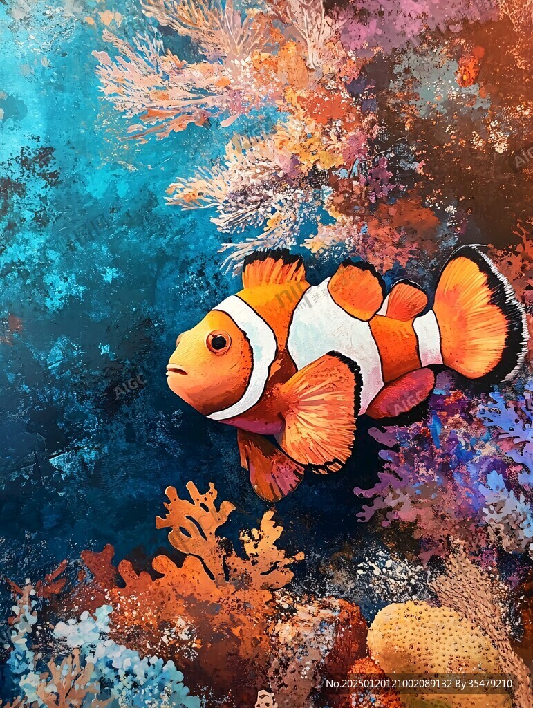 珊瑚小丑鱼花灯装饰