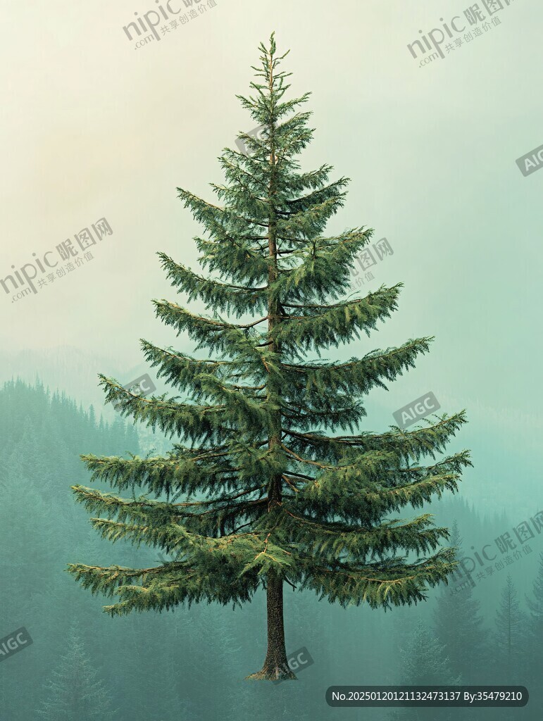 高清杉树背景图