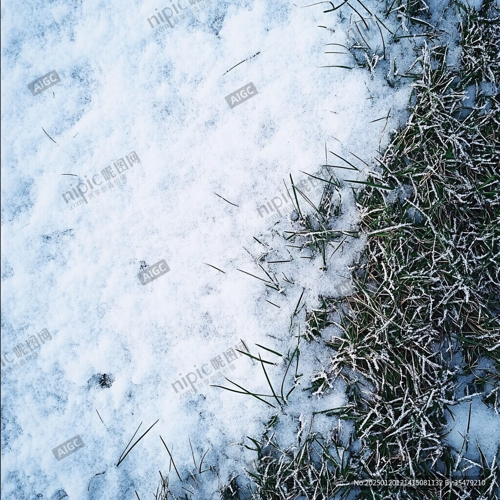 落雪的草皮