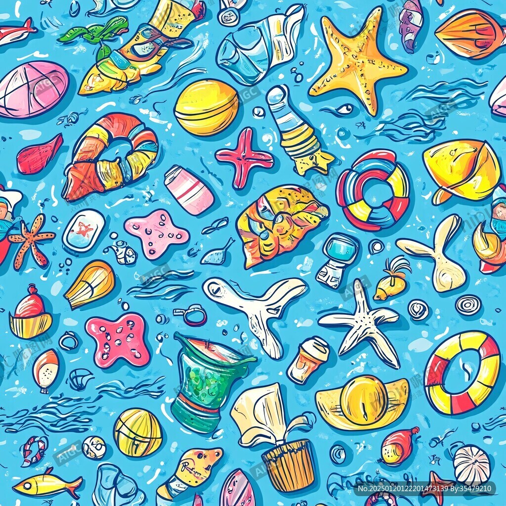 海洋卡通图案