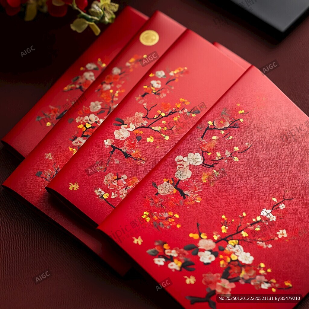 贺卡红包袋古风复古