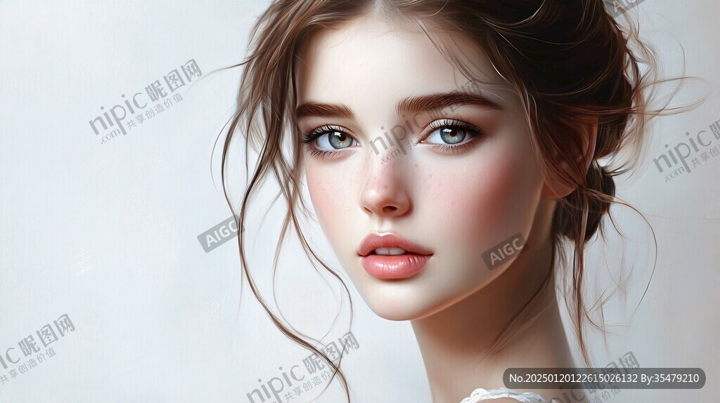 写实人物插画