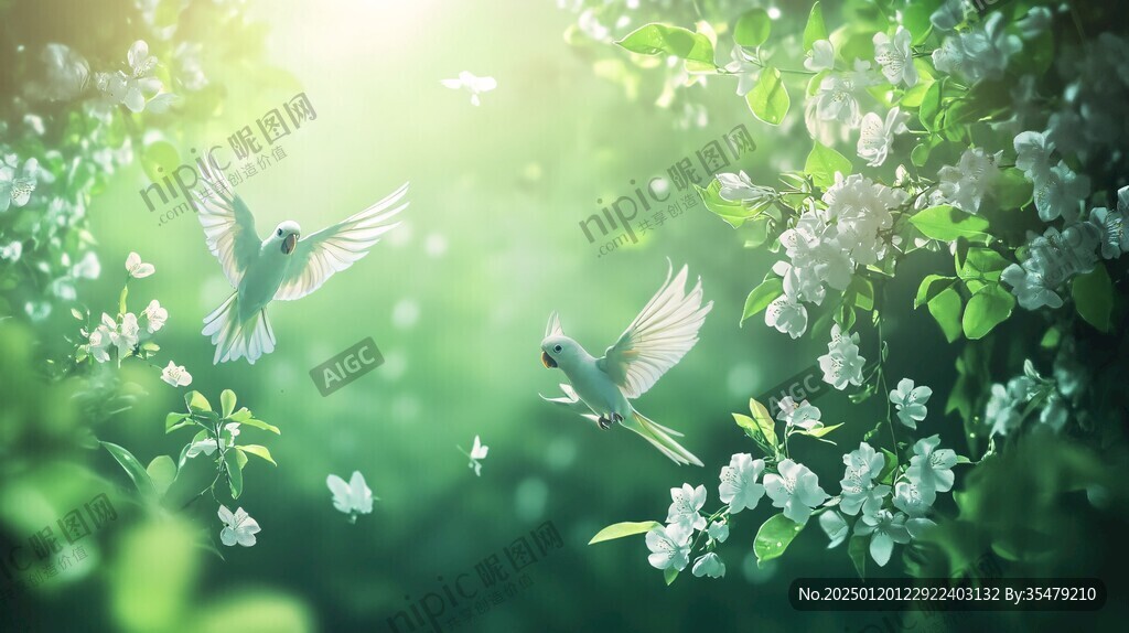 春天花鸟壁纸