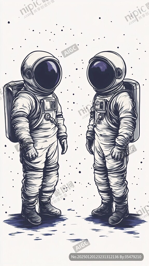 宇航员插画
