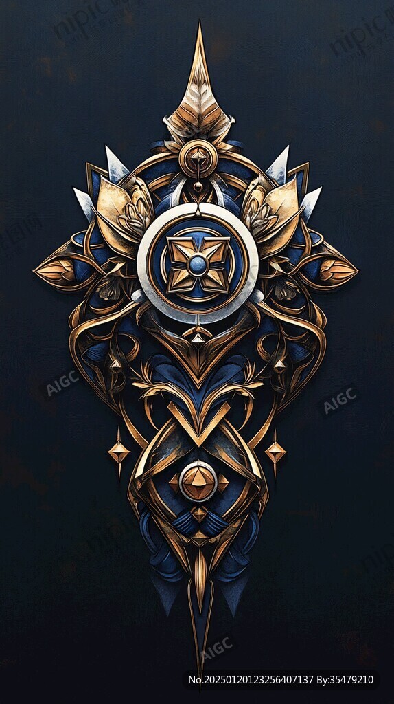 金属质感插画