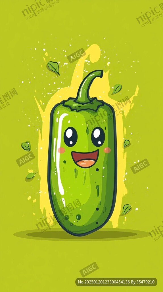 青辣椒插画