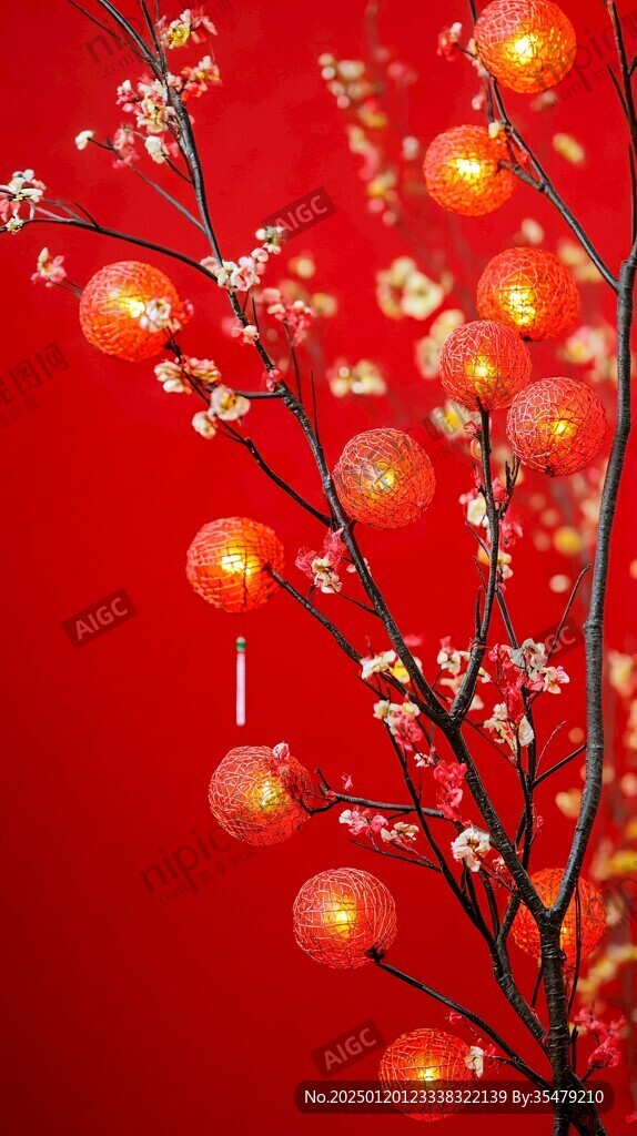 喜庆梅花
