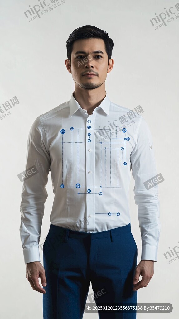 男士衬衫款式图