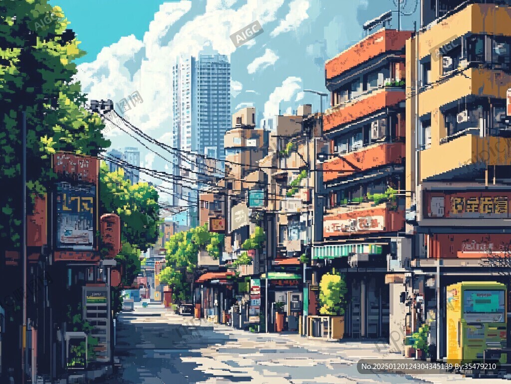 插画街道