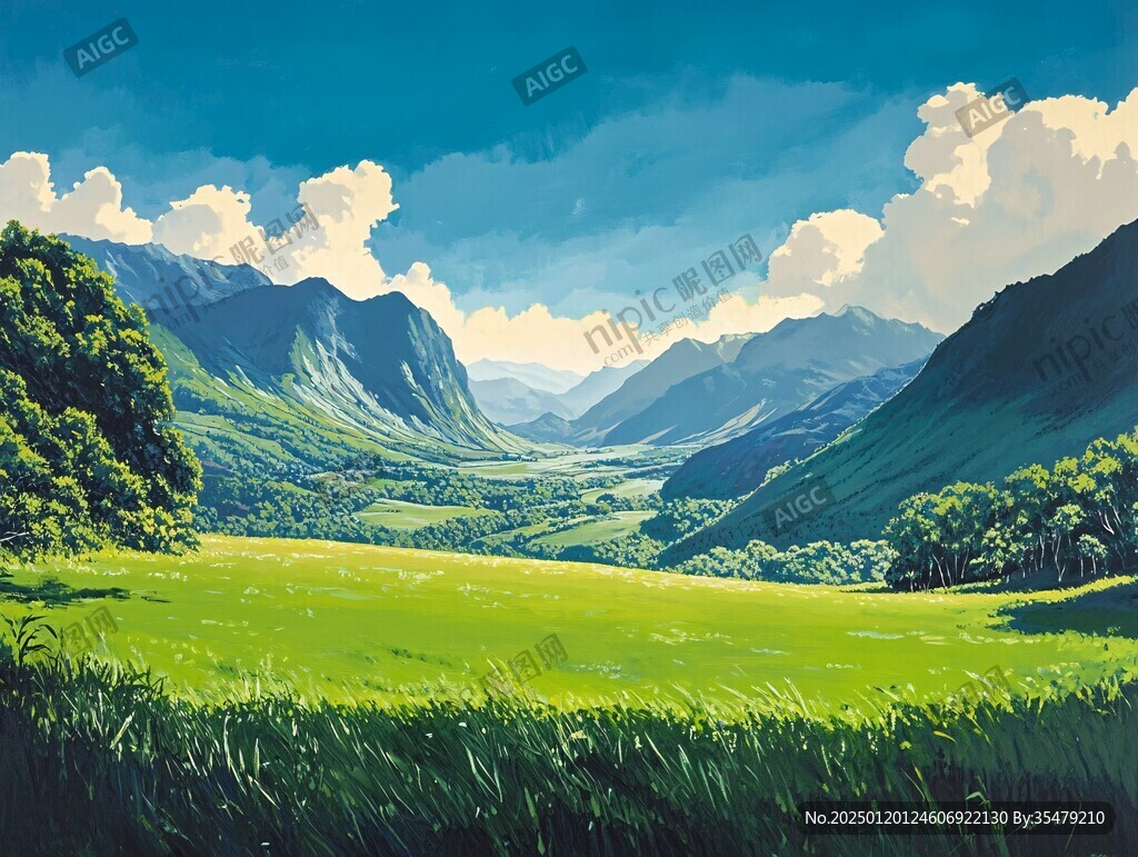 草地原画