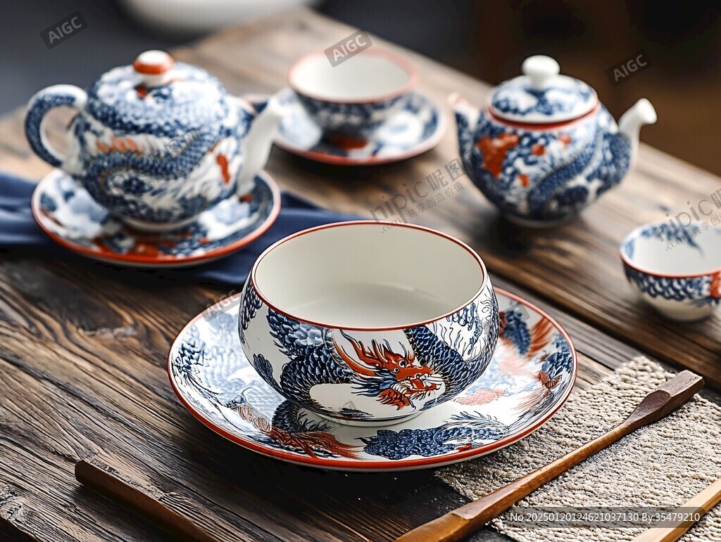 龙图盖碗
