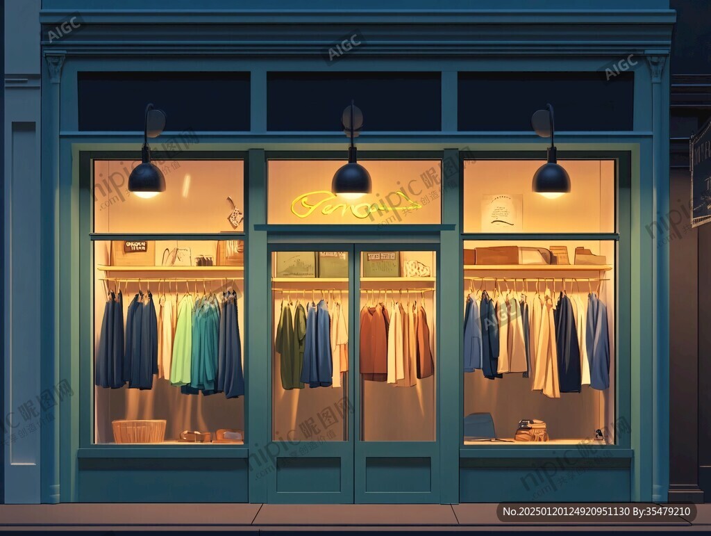 专卖店橱窗服饰专卖店