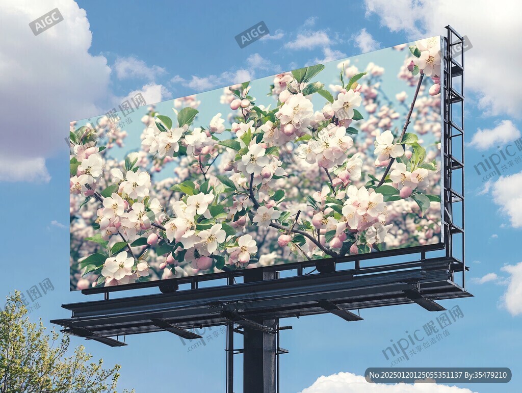 苹果园广告牌