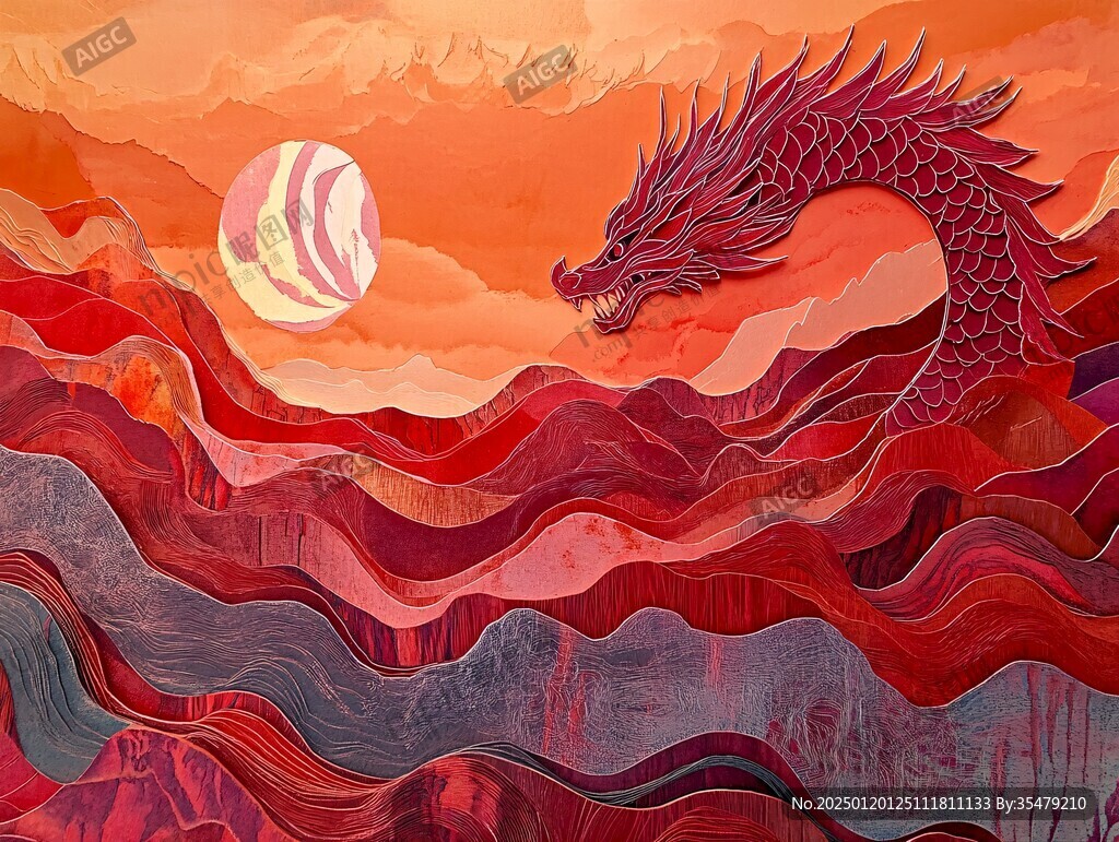 龙年系列包装插画