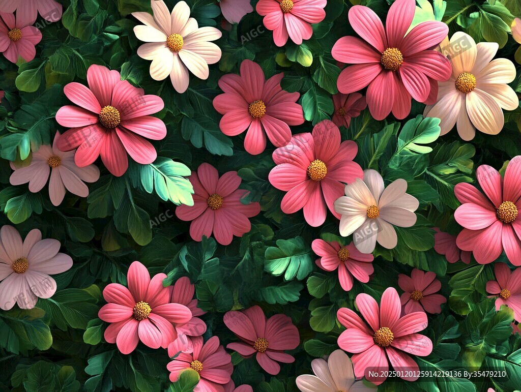 3d立体花壁纸