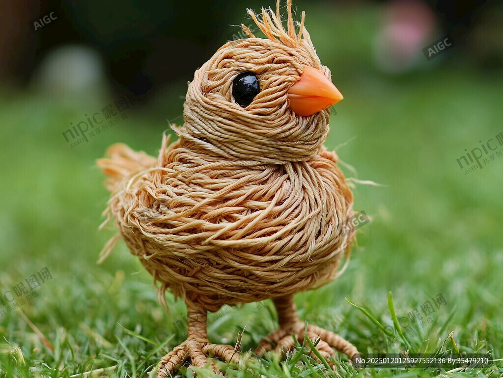 草编小动物
