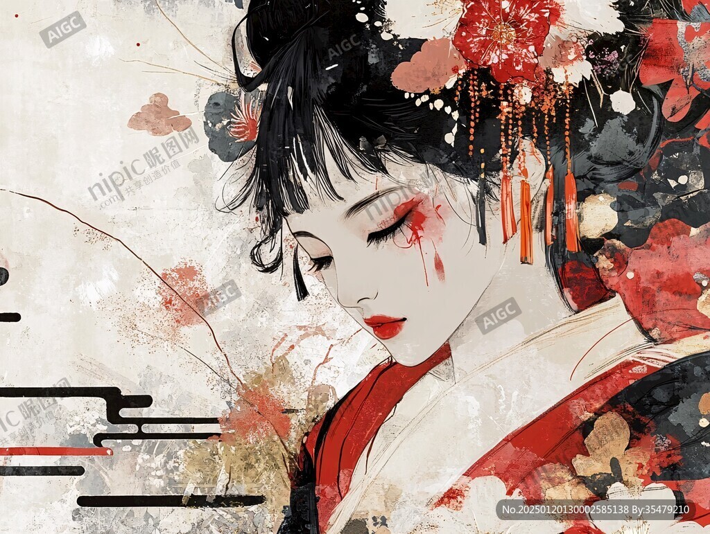 插画艺妓