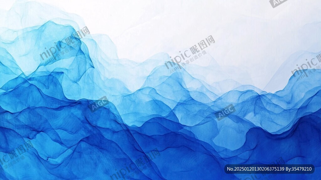浅蓝色流动感背景素材