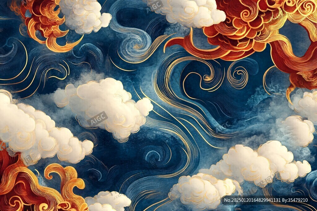 宋代云图高端云纹装饰