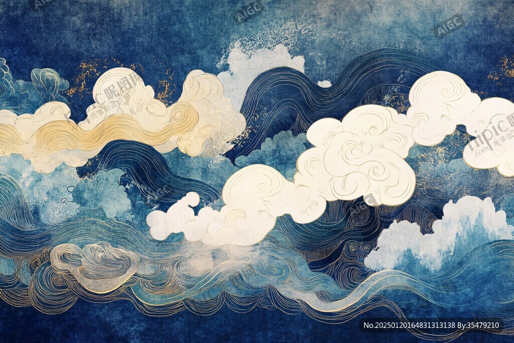 宋代云图高端云纹装饰