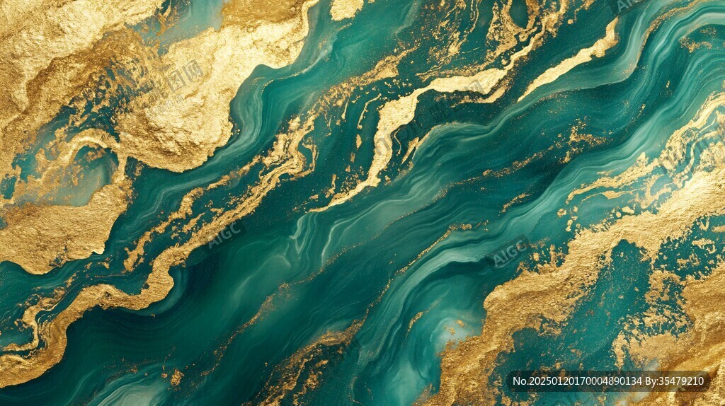 流体大理石金色素材